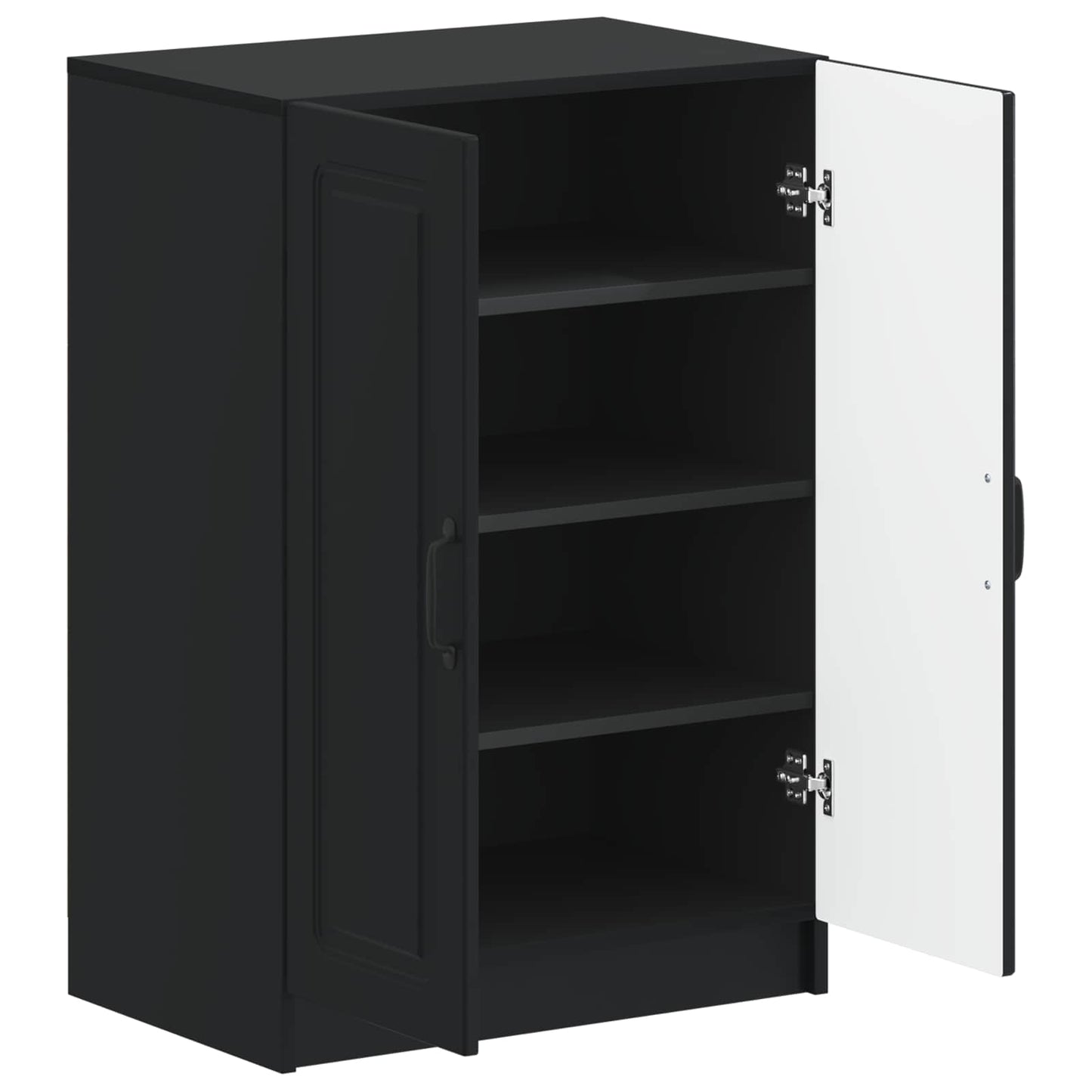 Schoenenkast UTRECHT 59,5 x 39,5 x 87 cm Bewerkt hout Zwart