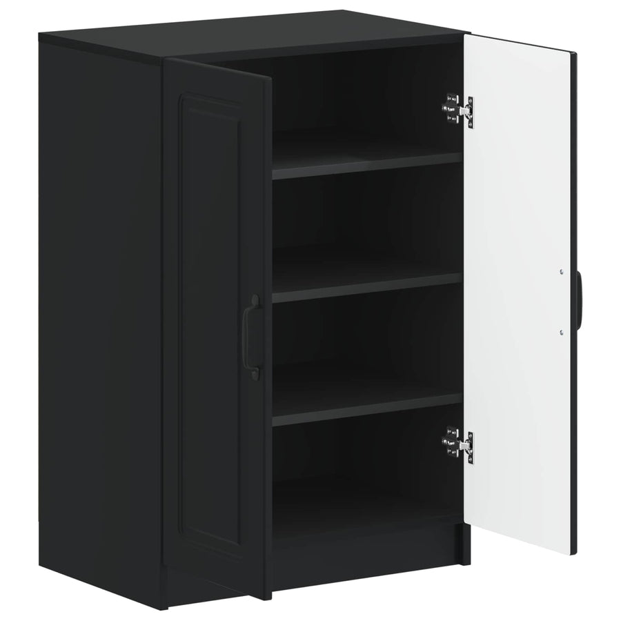 Schoenenkast UTRECHT 59,5 x 39,5 x 87 cm Bewerkt hout Zwart