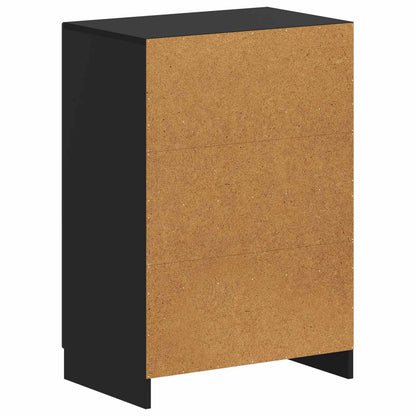 Schoenenkast UTRECHT 59,5 x 39,5 x 87 cm Bewerkt hout Zwart