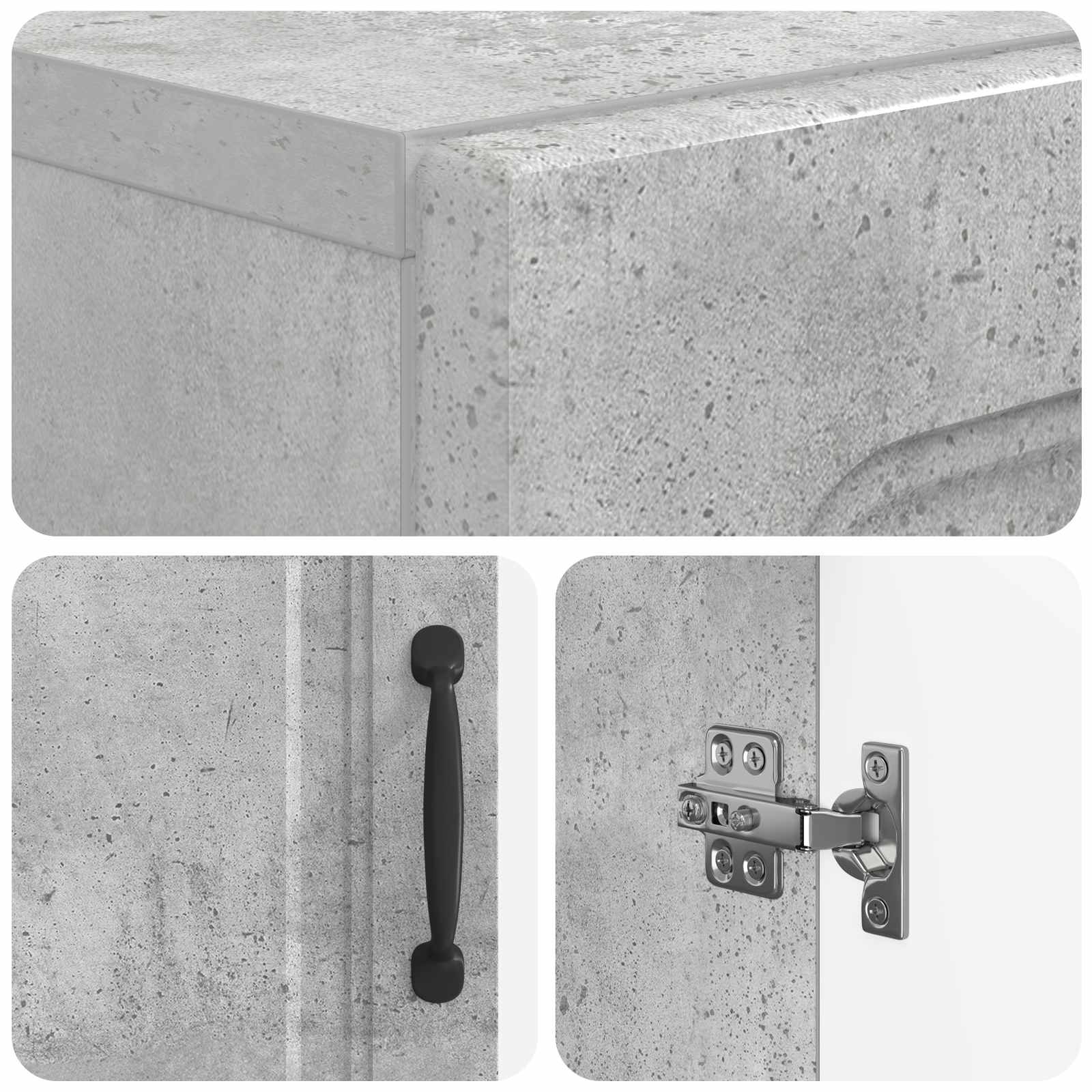Schoenenkast UTRECHT 59,5 x 39,5 x 87 cm Bewerkt hout