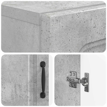 Schoenenkast UTRECHT 59,5 x 39,5 x 87 cm Bewerkt hout
