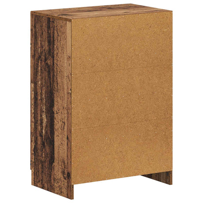 Schoenenkast UTRECHT 59,5 x 39,5 x 87 cm Bewerkt hout Oud hout