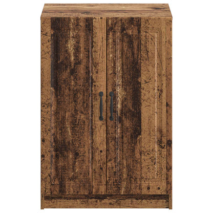 Schoenenkast UTRECHT 59,5 x 39,5 x 87 cm Bewerkt hout Oud hout
