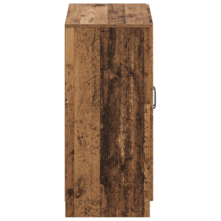 Schoenenkast UTRECHT 59,5 x 39,5 x 87 cm Bewerkt hout Oud hout