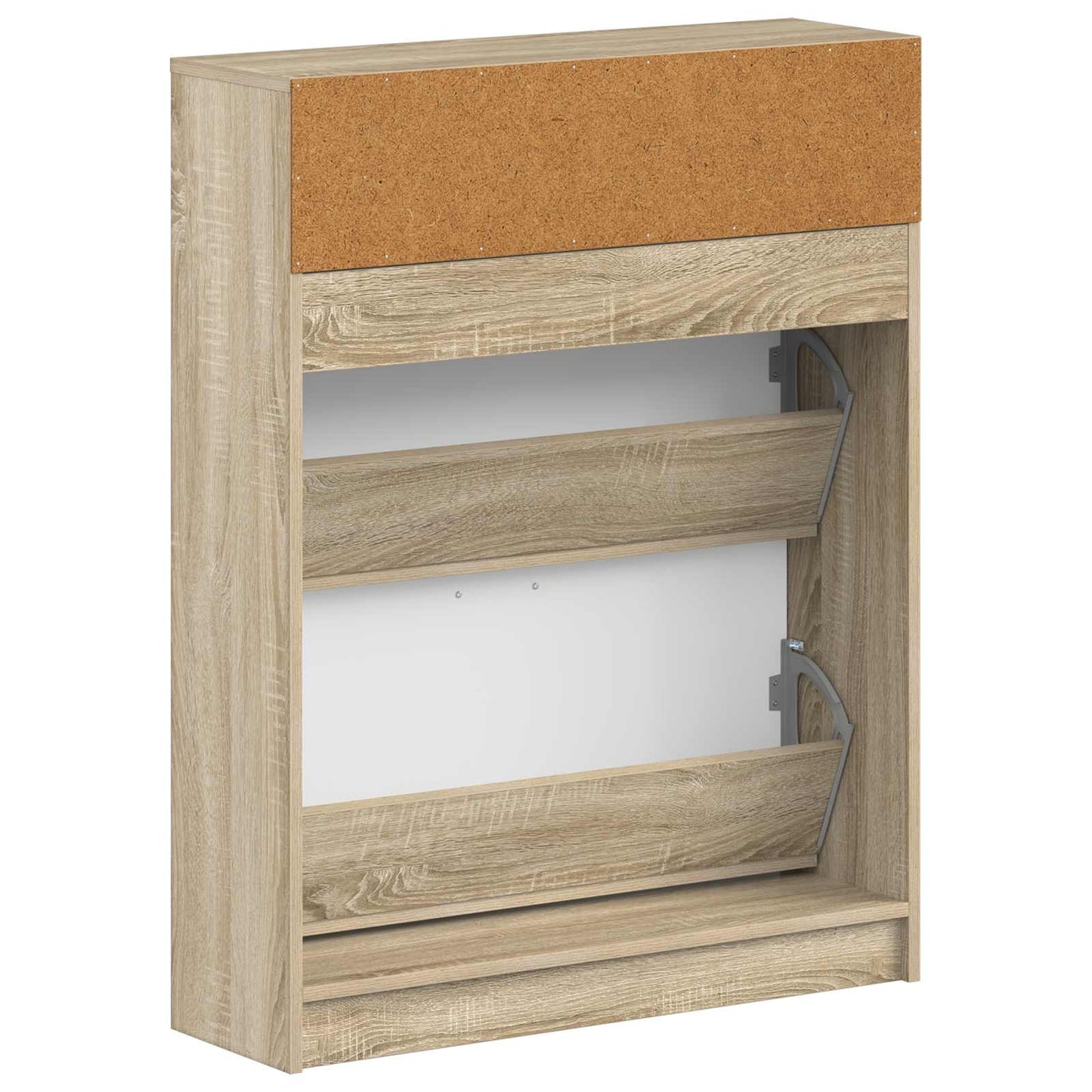 Schoenenkast UTRECHT 78 x 24 x 100 cm Bewerkt hout Sonoma Eiken