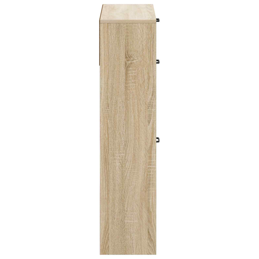 Schoenenkast UTRECHT 78 x 24 x 100 cm Bewerkt hout Sonoma Eiken