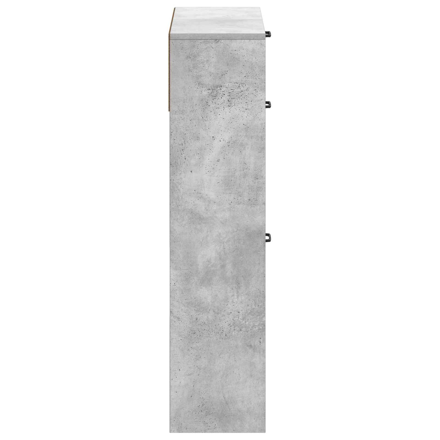 Schoenenkast UTRECHT 78 x 24 x 100 cm Bewerkt hout Betongrijs
