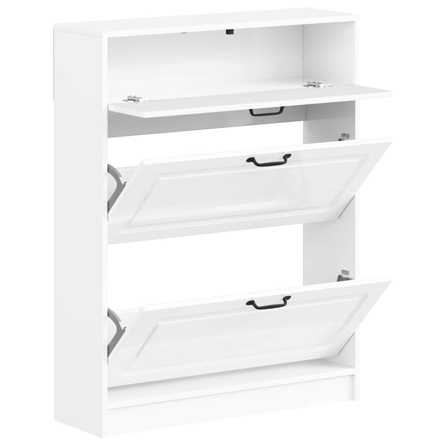 Schoenenkast UTRECHT 78 x 24 x 100 cm Bewerkt hout