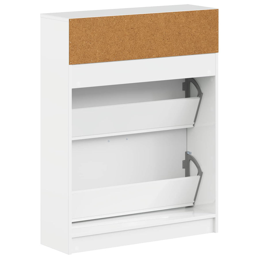 Schoenenkast UTRECHT 78 x 24 x 100 cm Bewerkt hout