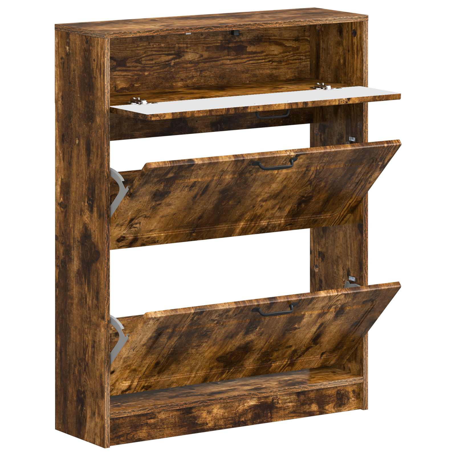 Schoenenkast UTRECHT 78 x 24 x 100 cm Bewerkt hout