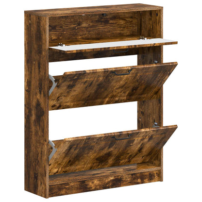 Schoenenkast UTRECHT 78 x 24 x 100 cm Bewerkt hout