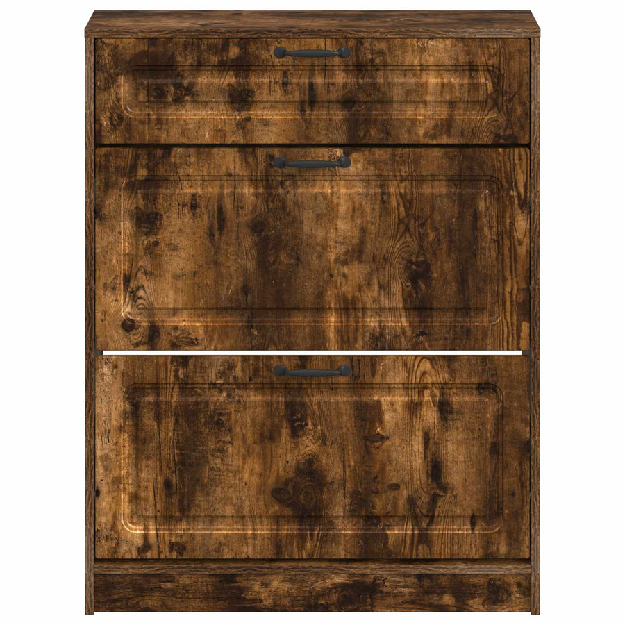 Schoenenkast UTRECHT 78 x 24 x 100 cm Bewerkt hout