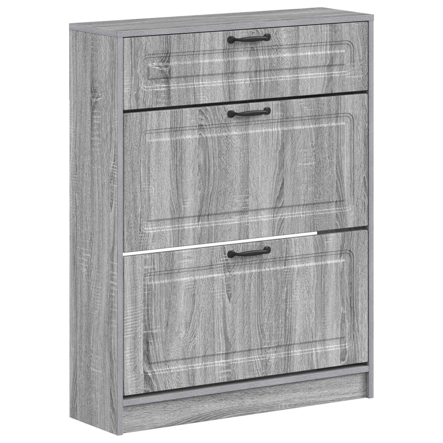 Schoenenkast UTRECHT 78 x 24 x 100 cm Bewerkt hout Grijs Sonoma