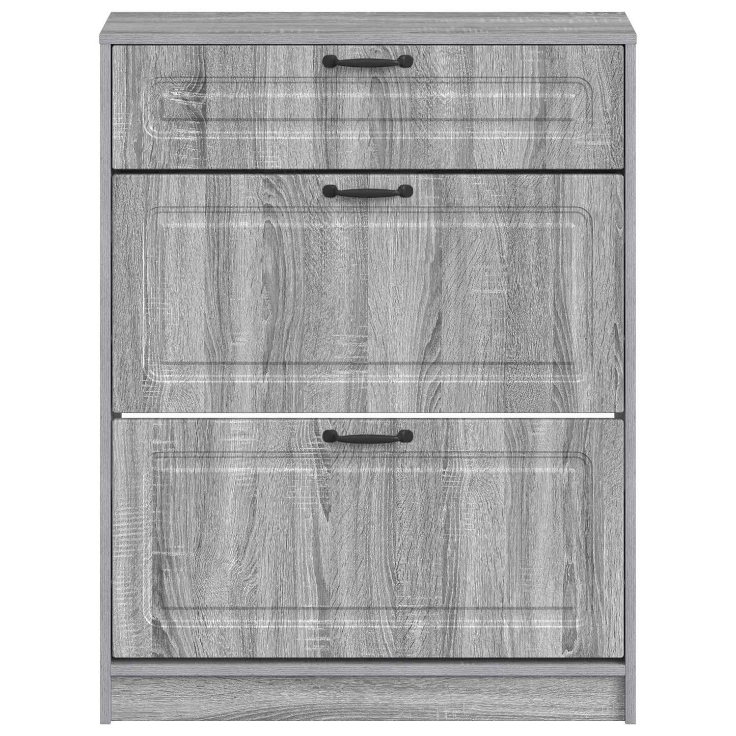 Schoenenkast UTRECHT 78 x 24 x 100 cm Bewerkt hout Grijs Sonoma
