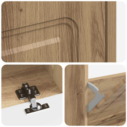 Schoenenkast UTRECHT 78 x 24 x 100 cm Bewerkt hout
