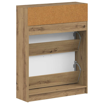 Schoenenkast UTRECHT 78 x 24 x 100 cm Bewerkt hout