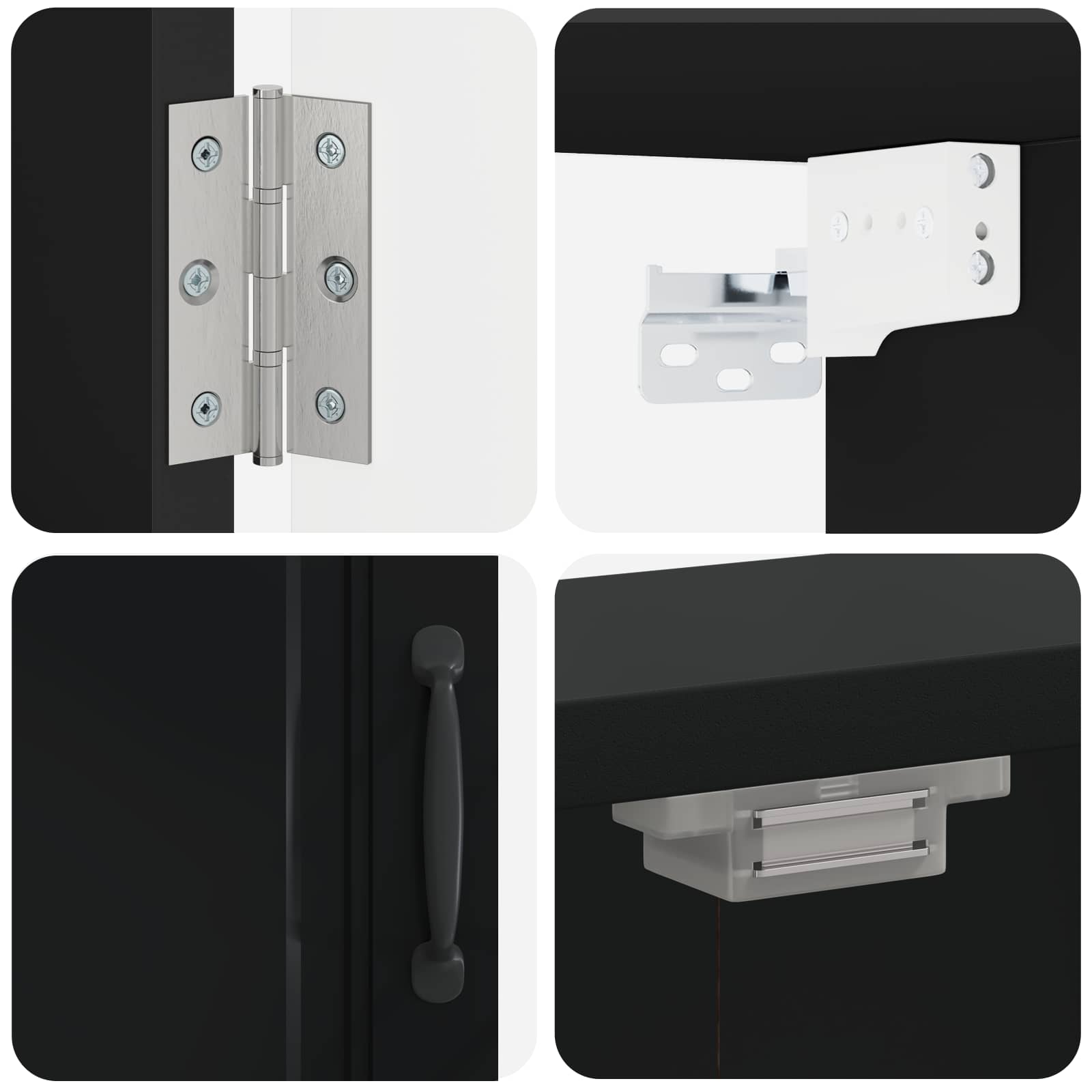 Dartbord Kabinet UTRECHT Zwart 52,5 x 10,5 x 53,5 cm