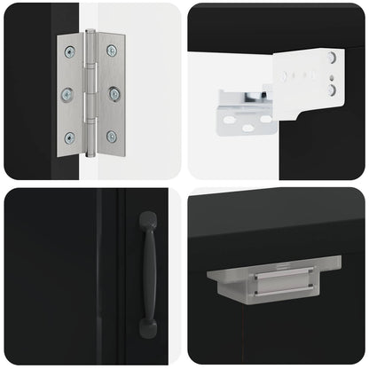 Dartbord Kabinet UTRECHT Zwart 52,5 x 10,5 x 53,5 cm