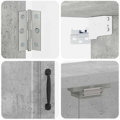 Dartbord Kabinet UTRECHT Betongrijs 52,5 x 10,5 x 53,5 cm