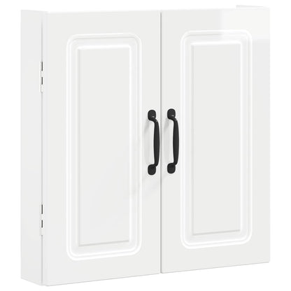 Dartbord Kabinet UTRECHT Hoogglans Wit 52,5 x 10,5 x 53,5 cm