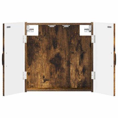 Dartbord Kabinet UTRECHT Gerookt eiken 52,5 x 10,5 x 53,5 cm