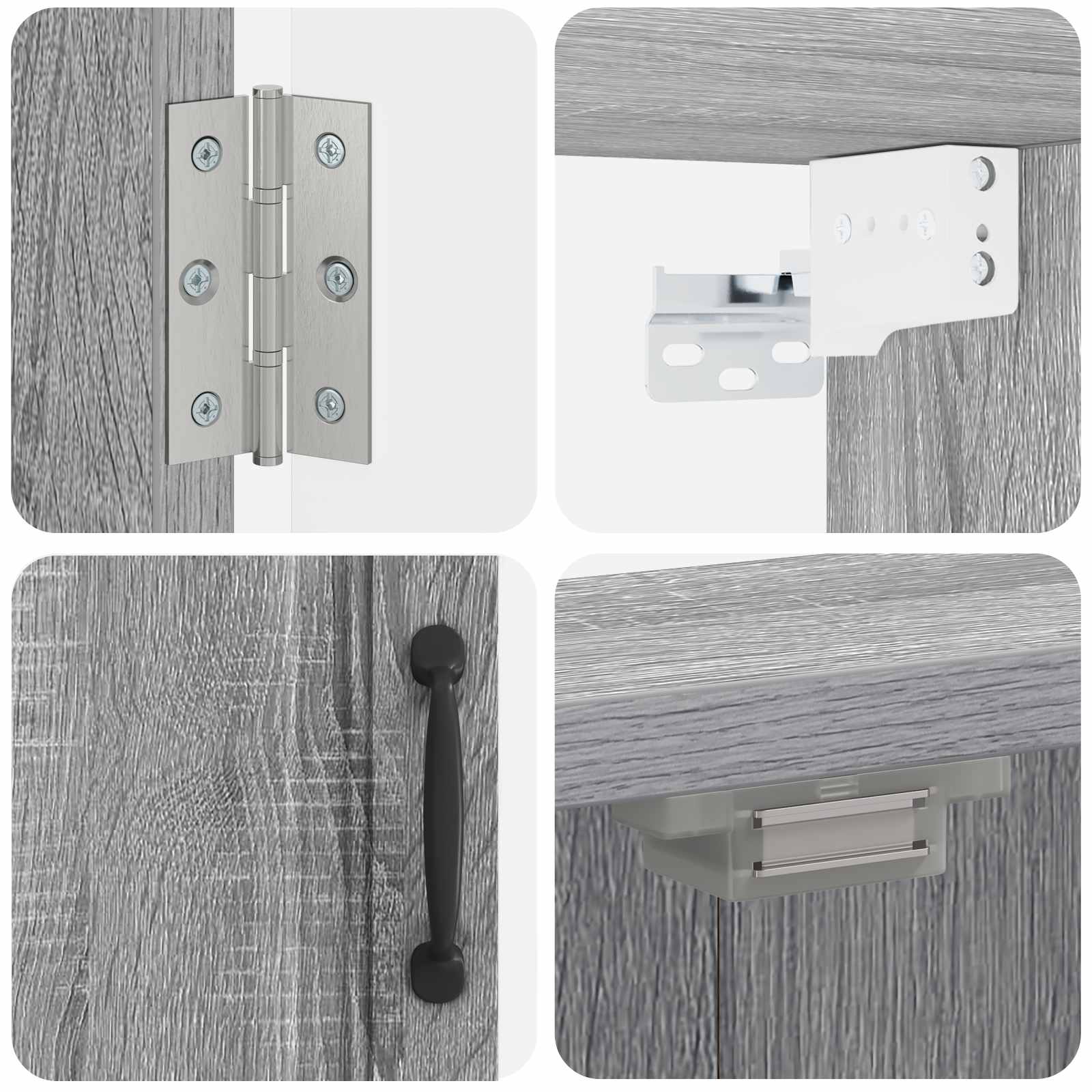 Dartbord Kabinet UTRECHT Grijs Sonoma 52,5 x 10,5 x 53,5 cm