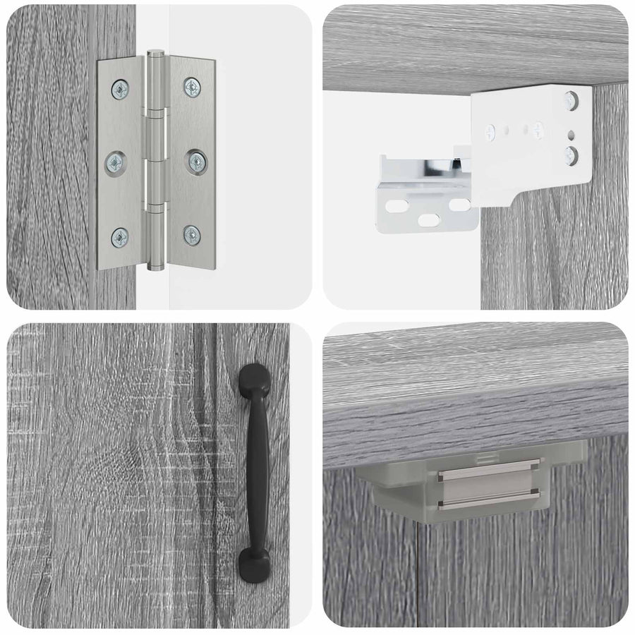 Dartbord Kabinet UTRECHT Grijs Sonoma 52,5 x 10,5 x 53,5 cm