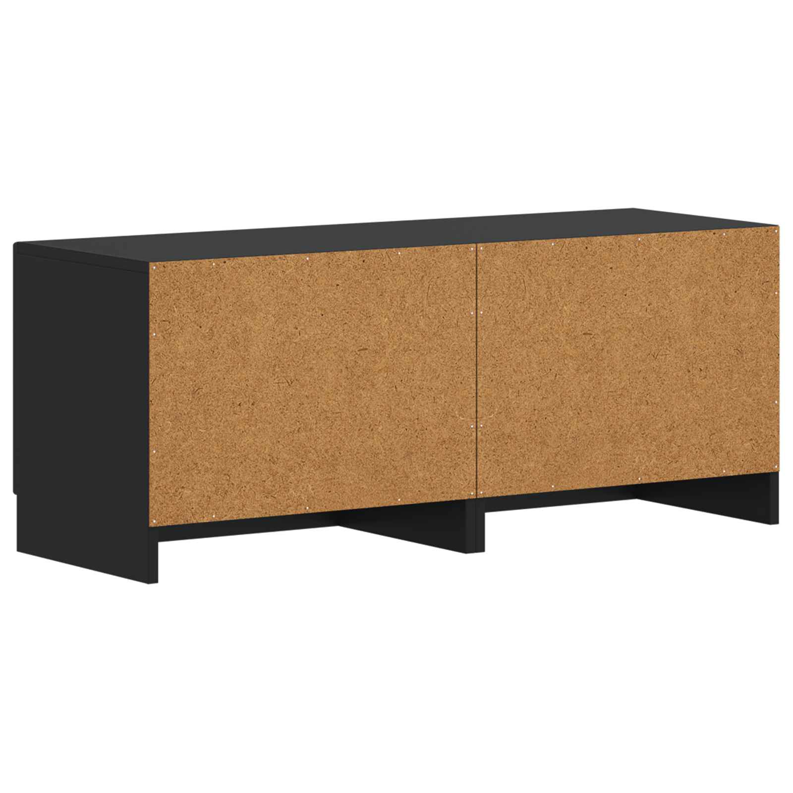 Tv-meubel Zwart Bewerkt hout