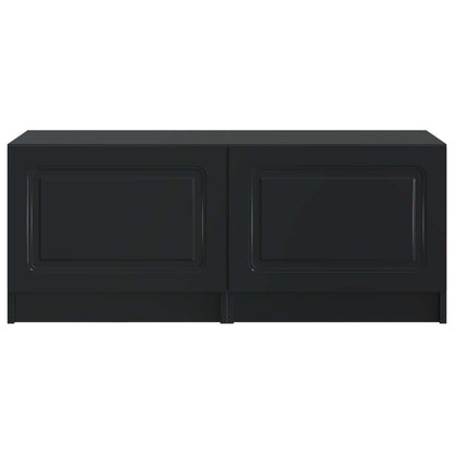 Tv-meubel Zwart Bewerkt hout