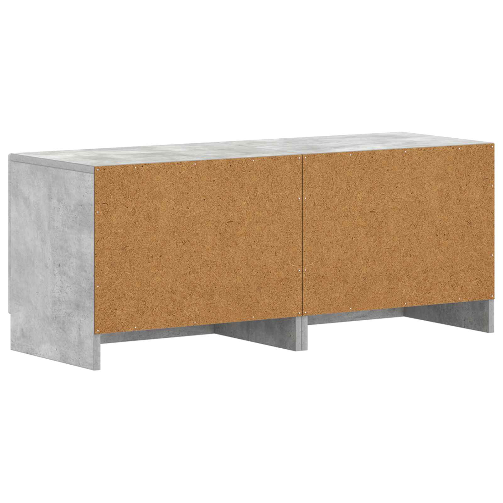 Tv-meubel Betongrijs Bewerkt hout