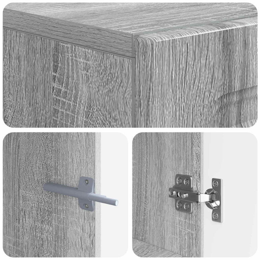 Tv-meubel Grijs Sonoma Bewerkt hout