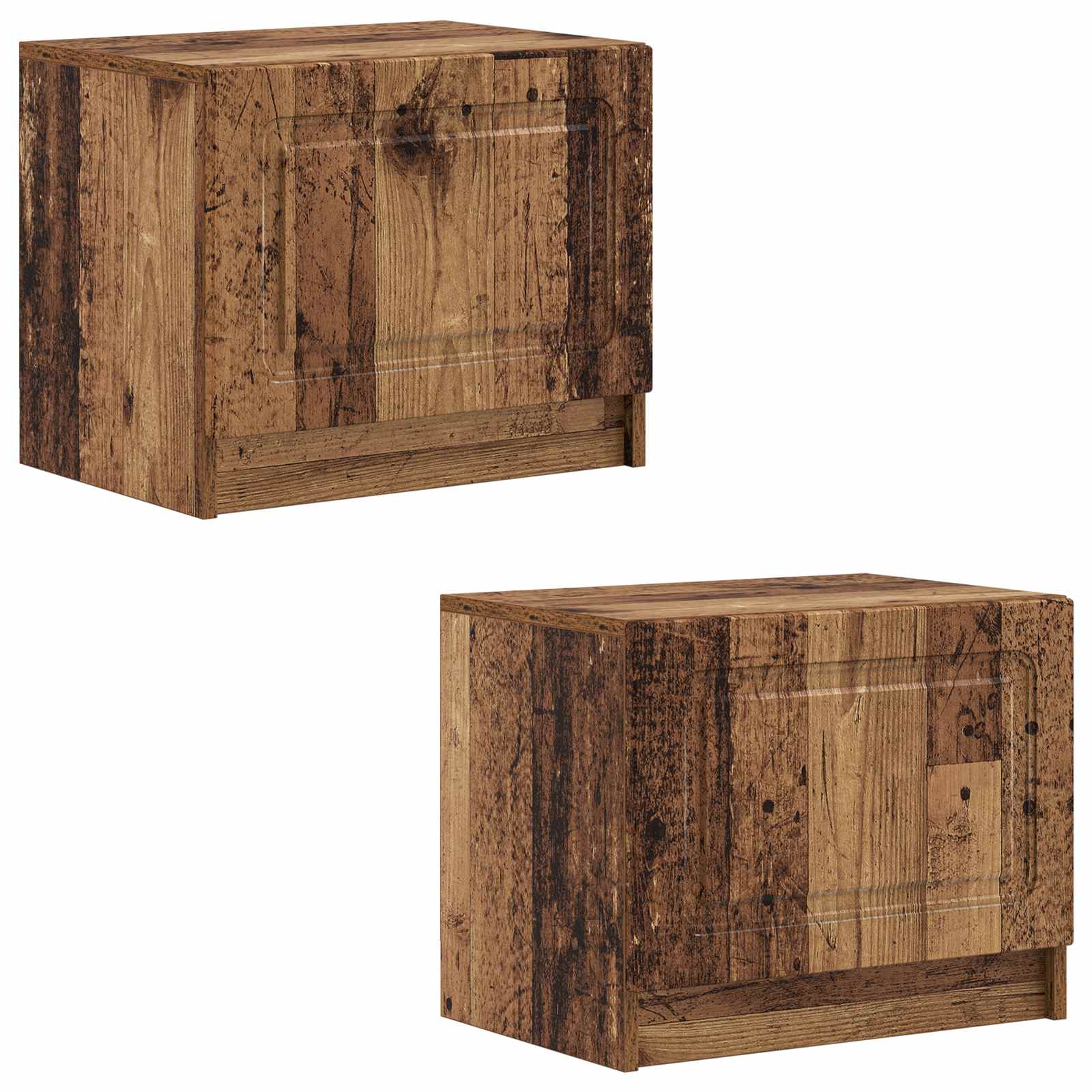 Tv-meubel Oud hout Bewerkt hout