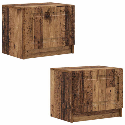 Tv-meubel Oud hout Bewerkt hout
