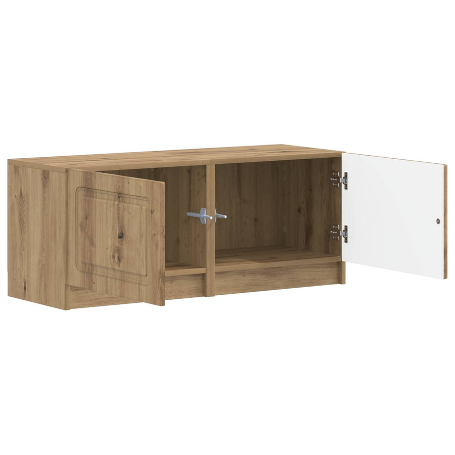 Tv-meubel Artisanaal eiken Bewerkt hout
