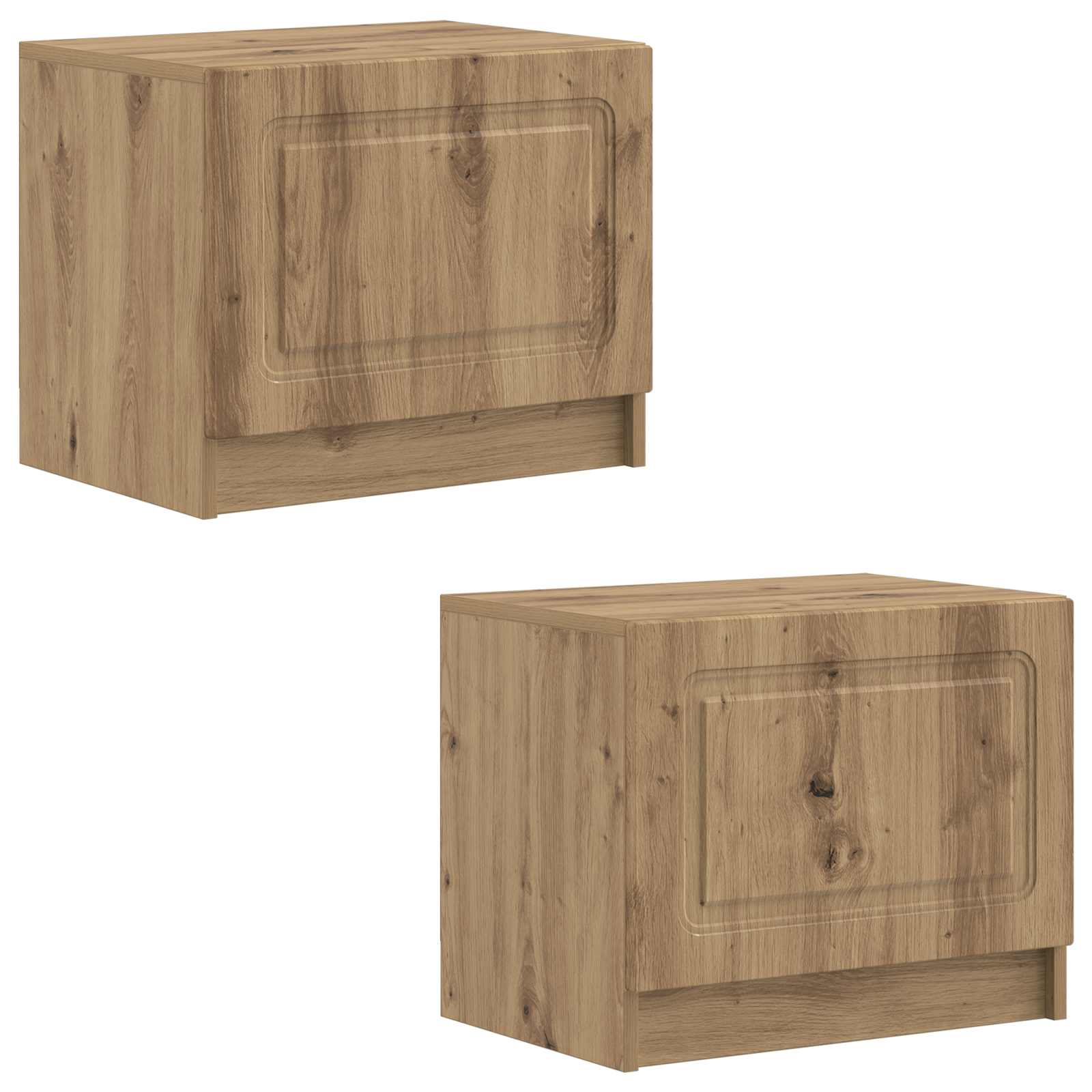 Tv-meubel Artisanaal eiken Bewerkt hout