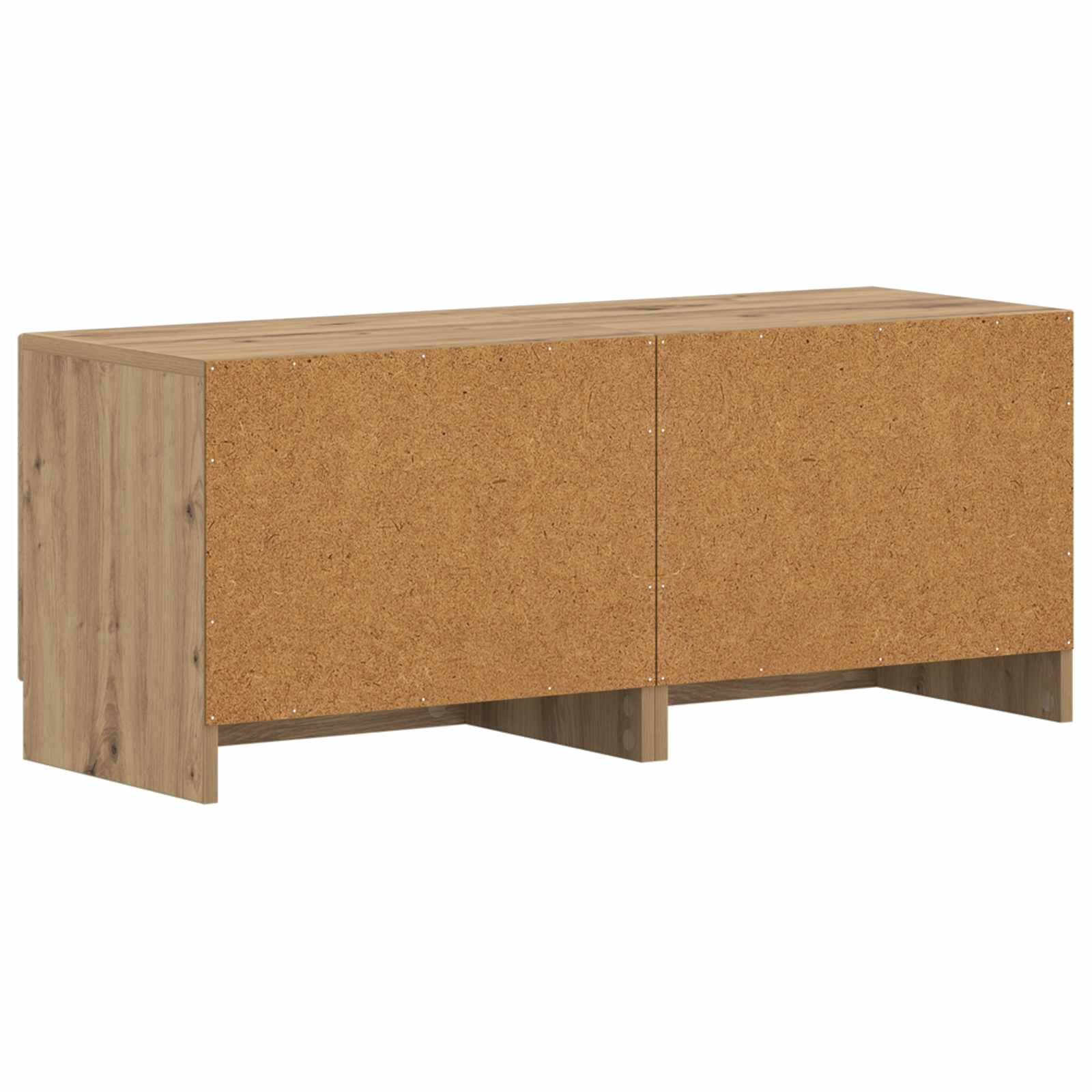 Tv-meubel Artisanaal eiken Bewerkt hout