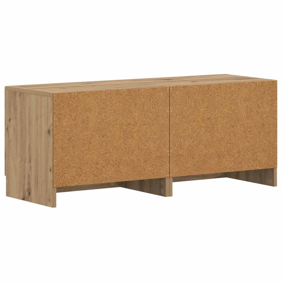 Tv-meubel Artisanaal eiken Bewerkt hout