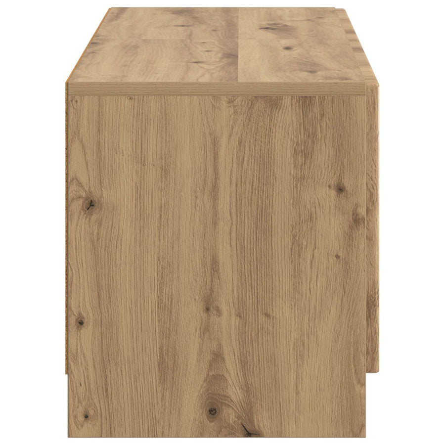 Tv-meubel Artisanaal eiken Bewerkt hout
