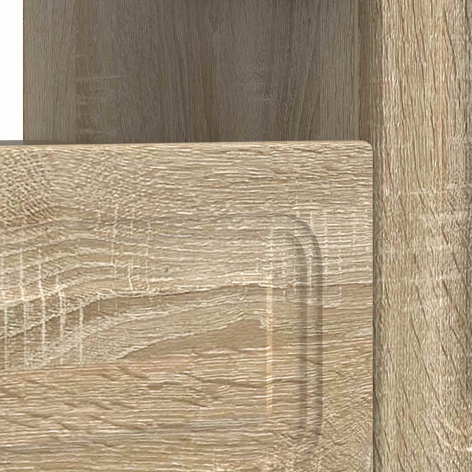 LED tv-meubel Sonoma Eiken Bewerkt hout