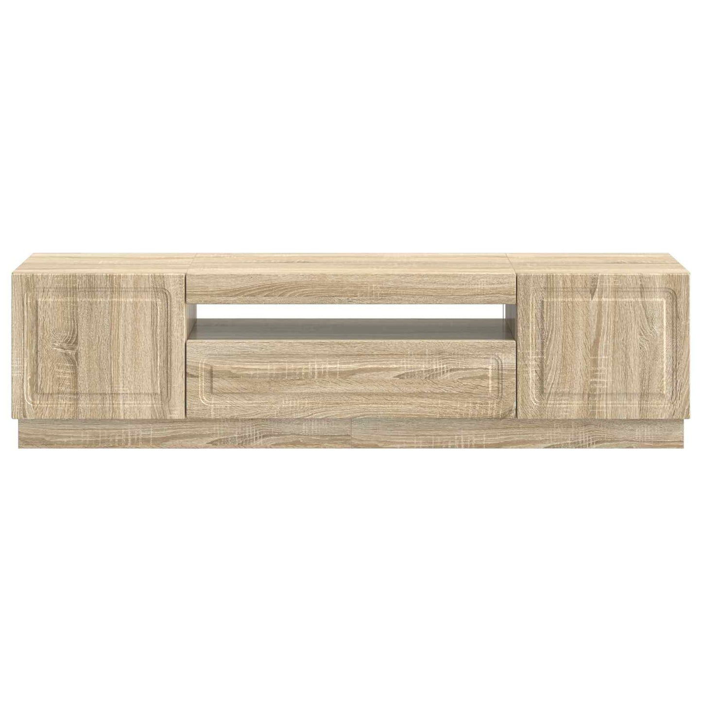LED tv-meubel Sonoma Eiken Bewerkt hout