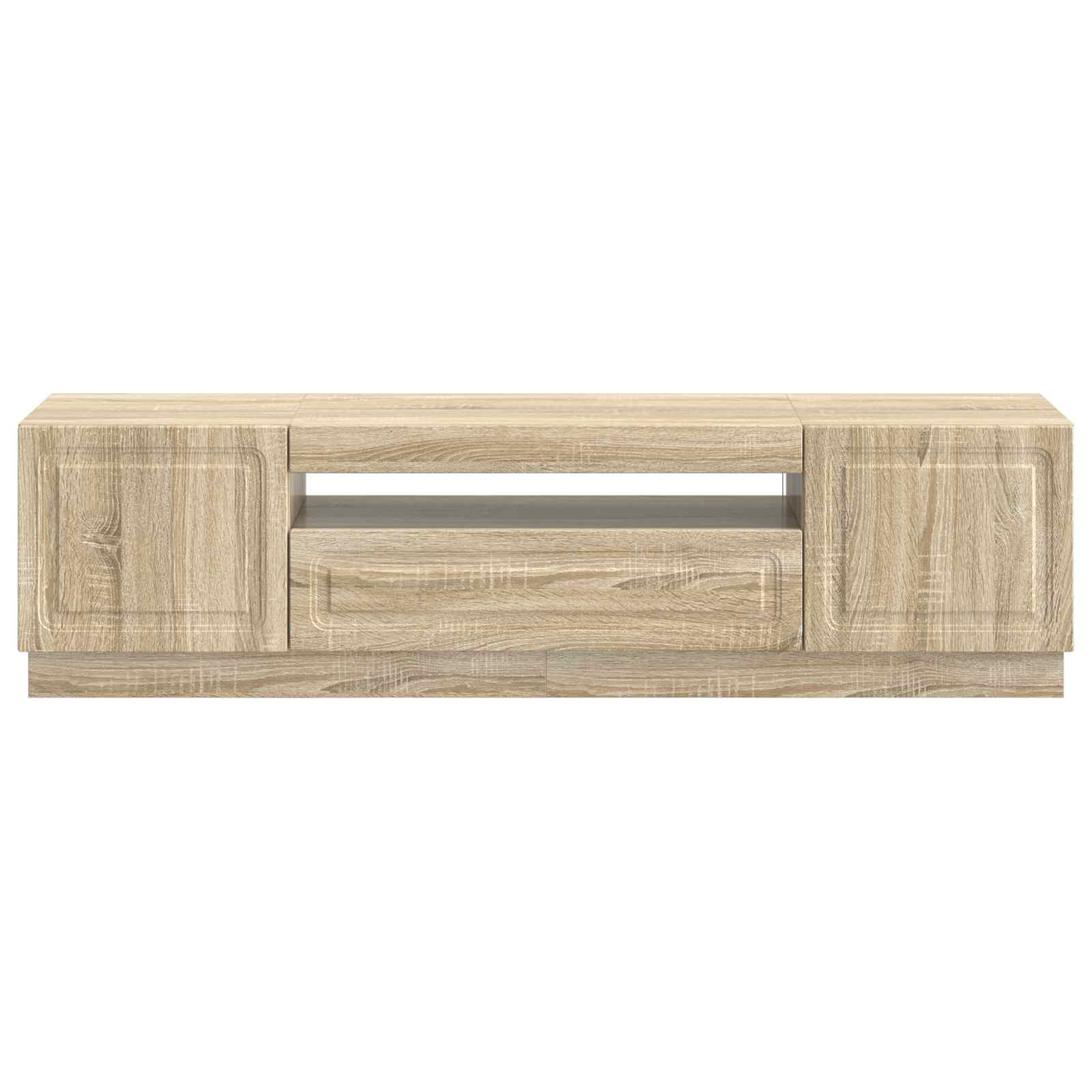 LED tv-meubel Sonoma Eiken Bewerkt hout