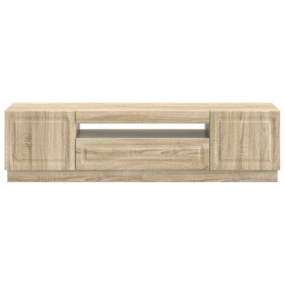 LED tv-meubel Sonoma Eiken Bewerkt hout