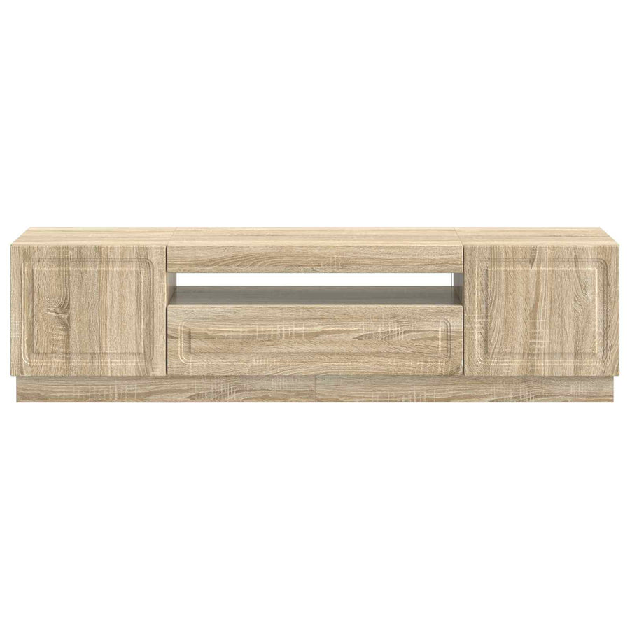 LED tv-meubel Sonoma Eiken Bewerkt hout