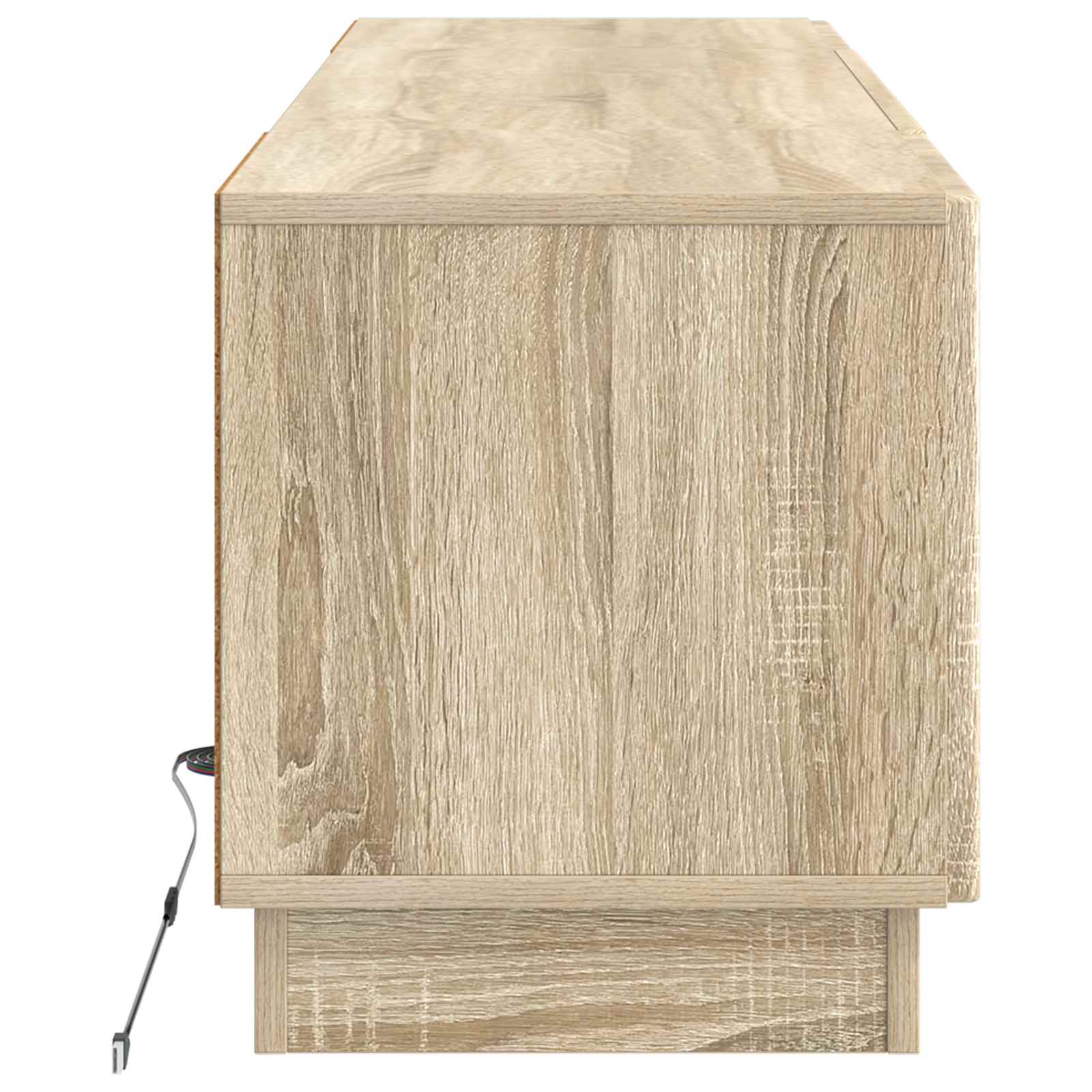 LED tv-meubel Sonoma Eiken Bewerkt hout