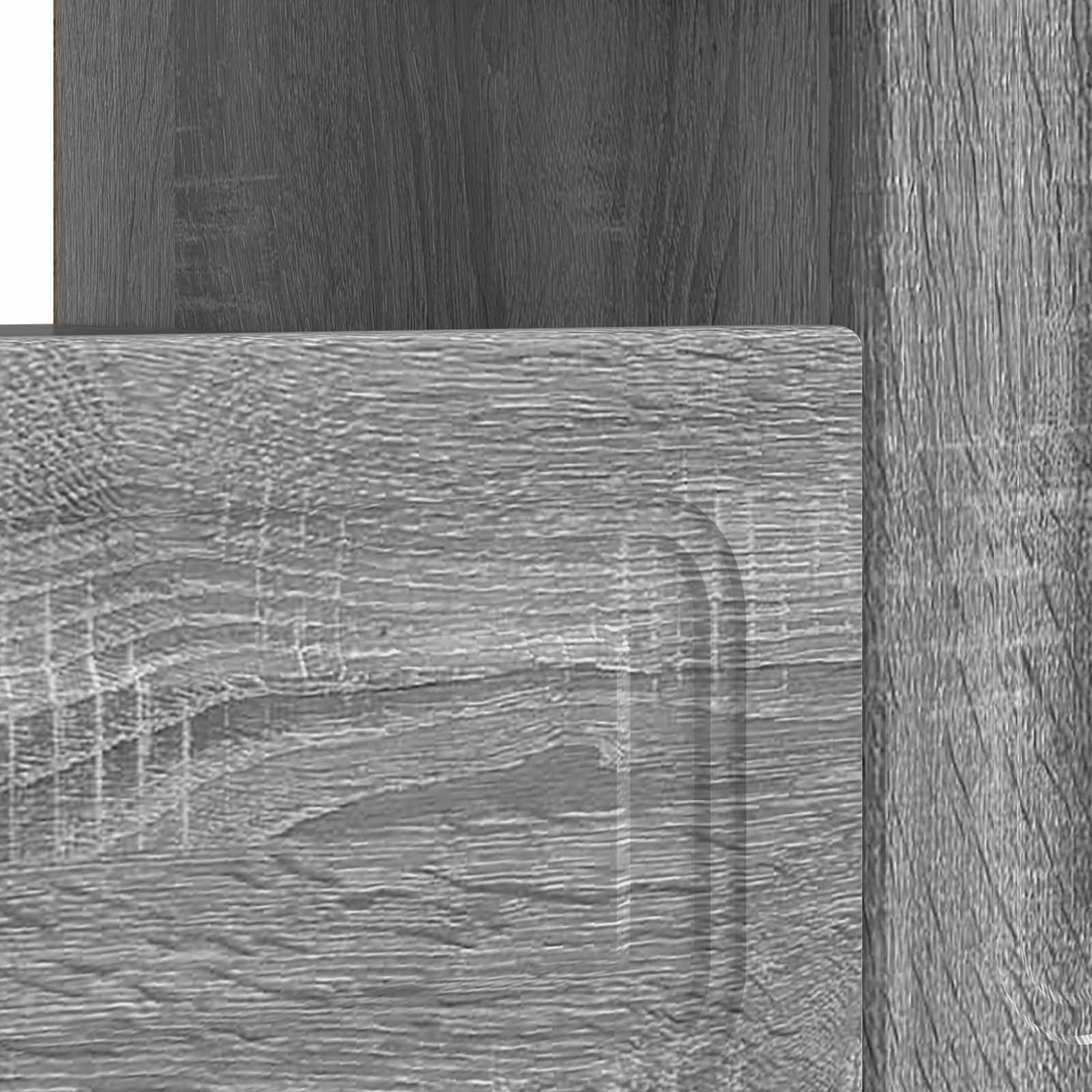 LED tv-meubel Grijs Sonoma Bewerkt hout