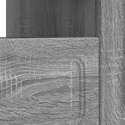 LED tv-meubel Grijs Sonoma Bewerkt hout