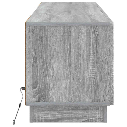 LED tv-meubel Grijs Sonoma Bewerkt hout
