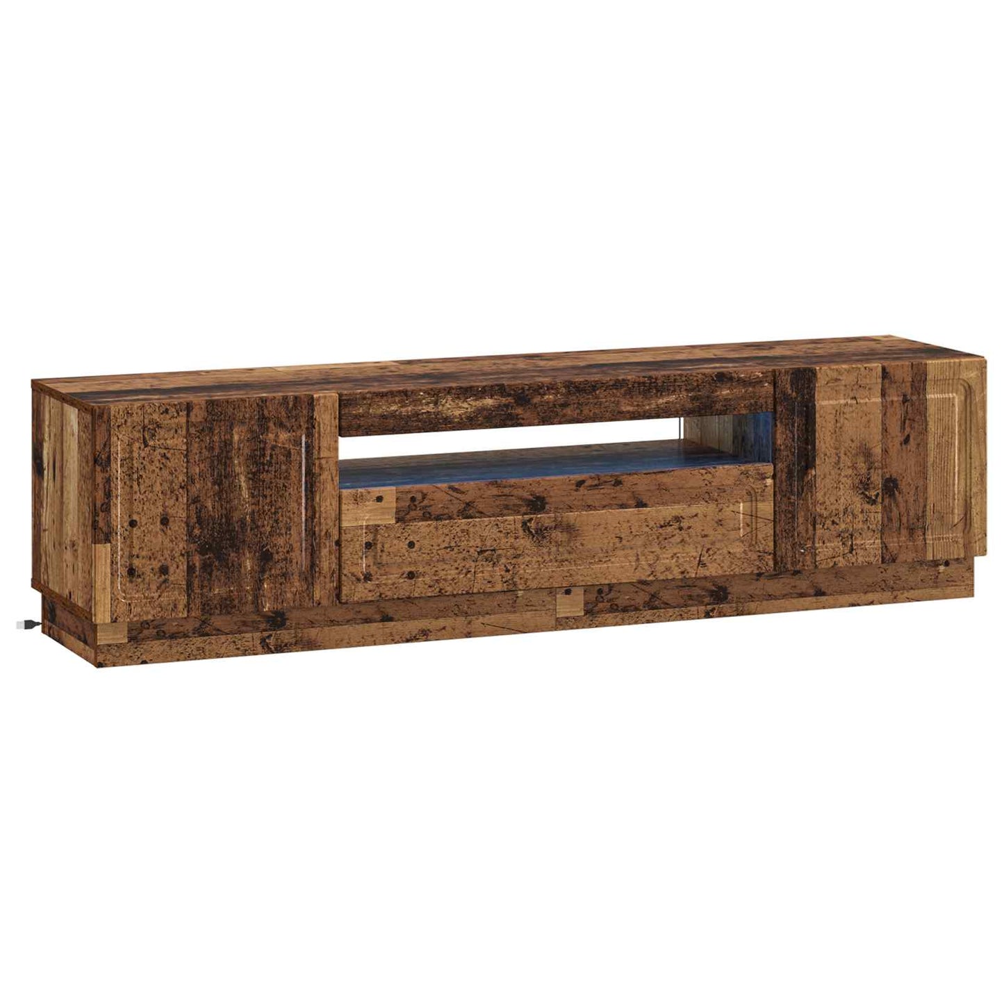 LED tv-meubel Oud hout Bewerkt hout