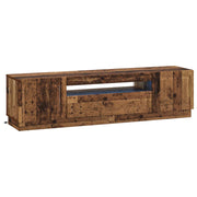 Tv-meubel bewerkt hout oud hout led