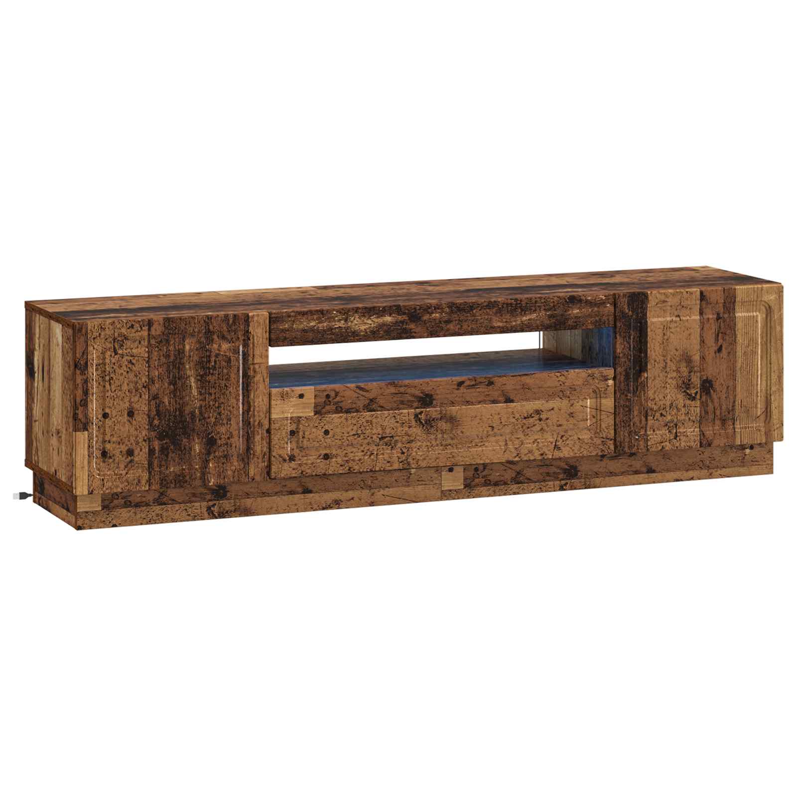 LED tv-meubel Oud hout Bewerkt hout